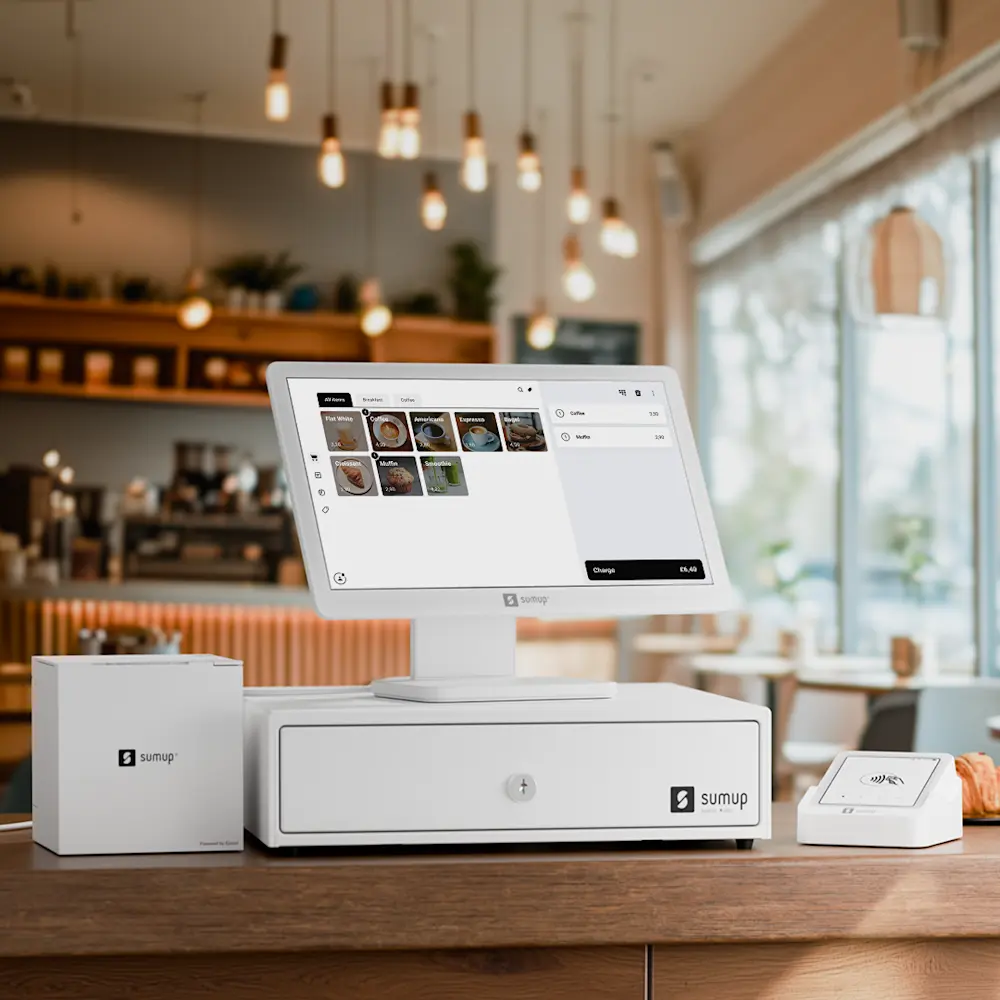 SumUp POS system in use
