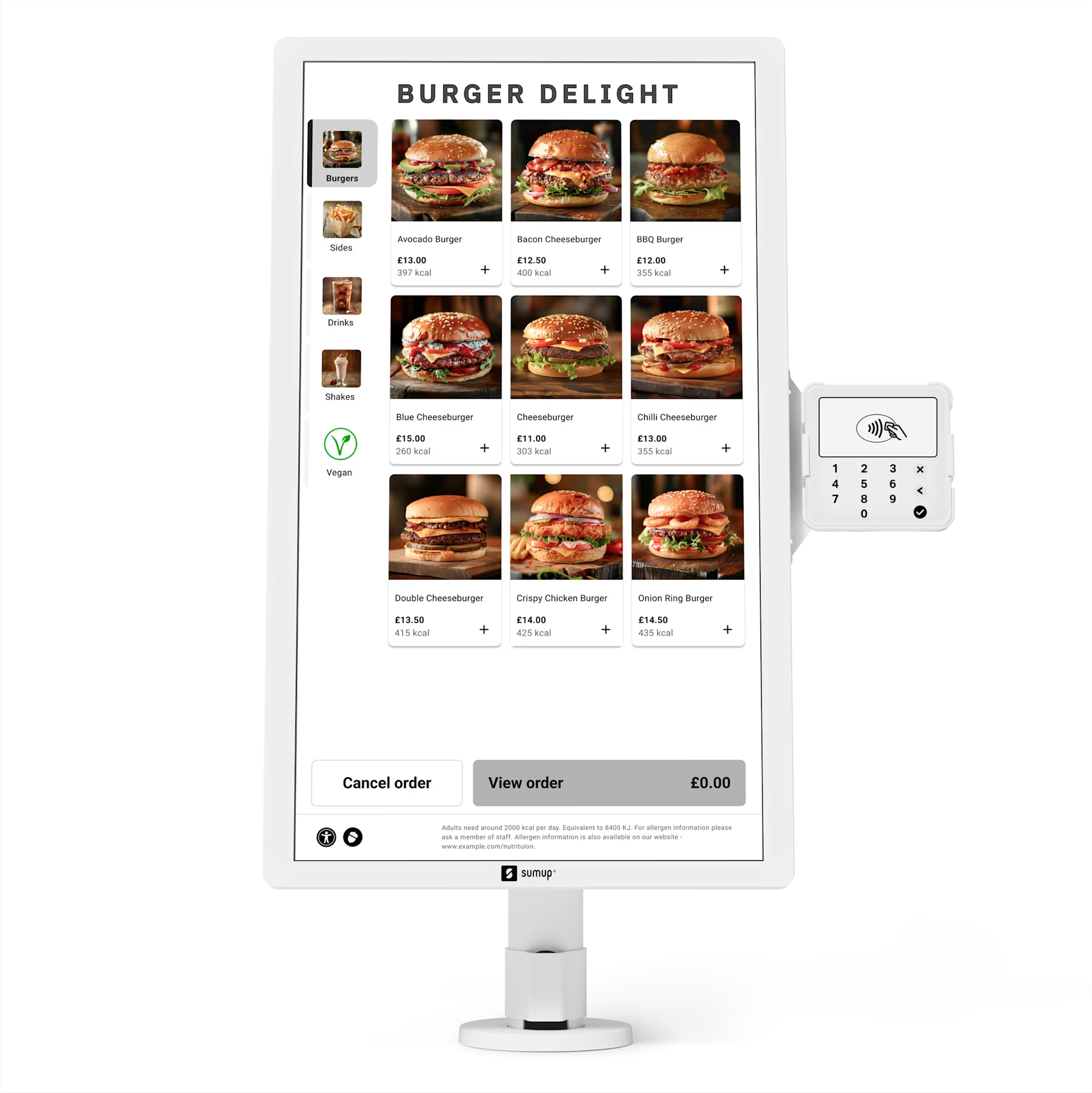 SumUp self-service kiosk